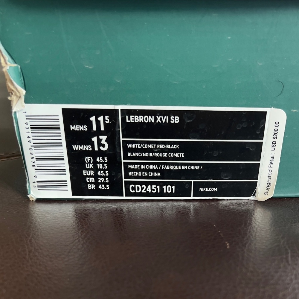 Men Nike Lebron XVI SB "Remix" Basketball Sneaker Size 11.5 - Picture 14 of 16
